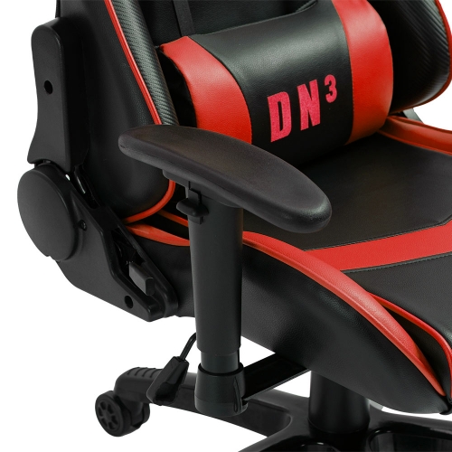 Cadeira Gamer Dn3 Giratória Preto C/vermelho Draxen