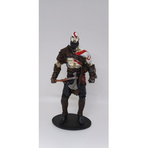 Boneco Resina Kratos 18cm