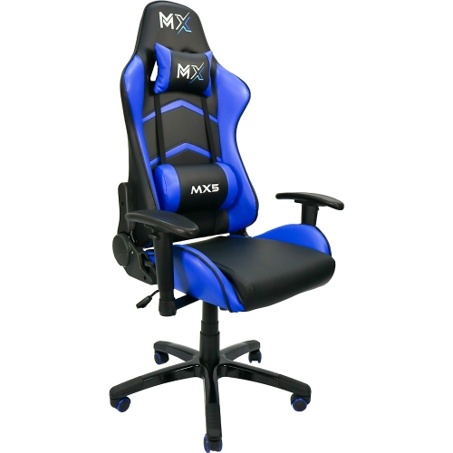 Cadeira Gamer Mx5 GiratÓria Preto E Azul Mymax