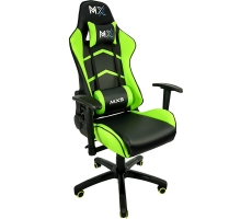 CADEIRA GAMER MX5 GIRATÓRIA PRETO E VERDE MYMAX