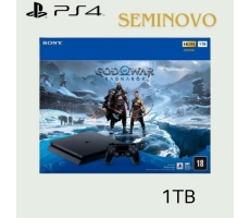 PLAYSTATION 4 SLIM 1TB + GOD OF WAR RAGNAROK - SEMINOVO